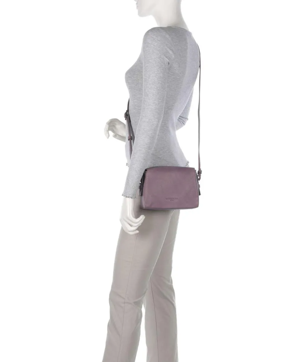 Lou 2 3D Leather S Umhängetasche genarbtes Rindsleder violett