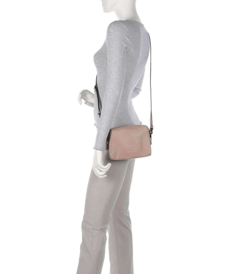 Lou 2 3D Leather S Umhängetasche genarbtes Rindsleder beige