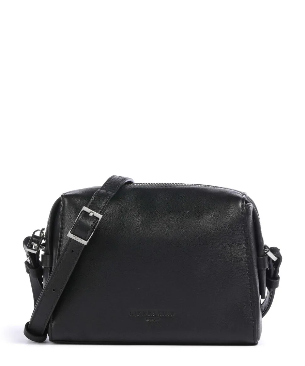 Lou 2 3D Leather S Umhängetasche genarbtes Rindsleder schwarz