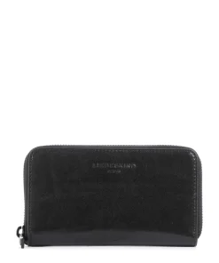 Lou 2 Frieda Paper Touch RFID Geldbörse Rindsleder schwarz