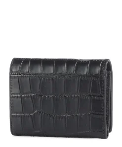 Lou 2 Louisa New Croco RFID Geldbörse geprägtes Leder schwarz