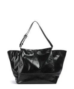 Lou 2 Paper Touch L Shopper Leder schwarz