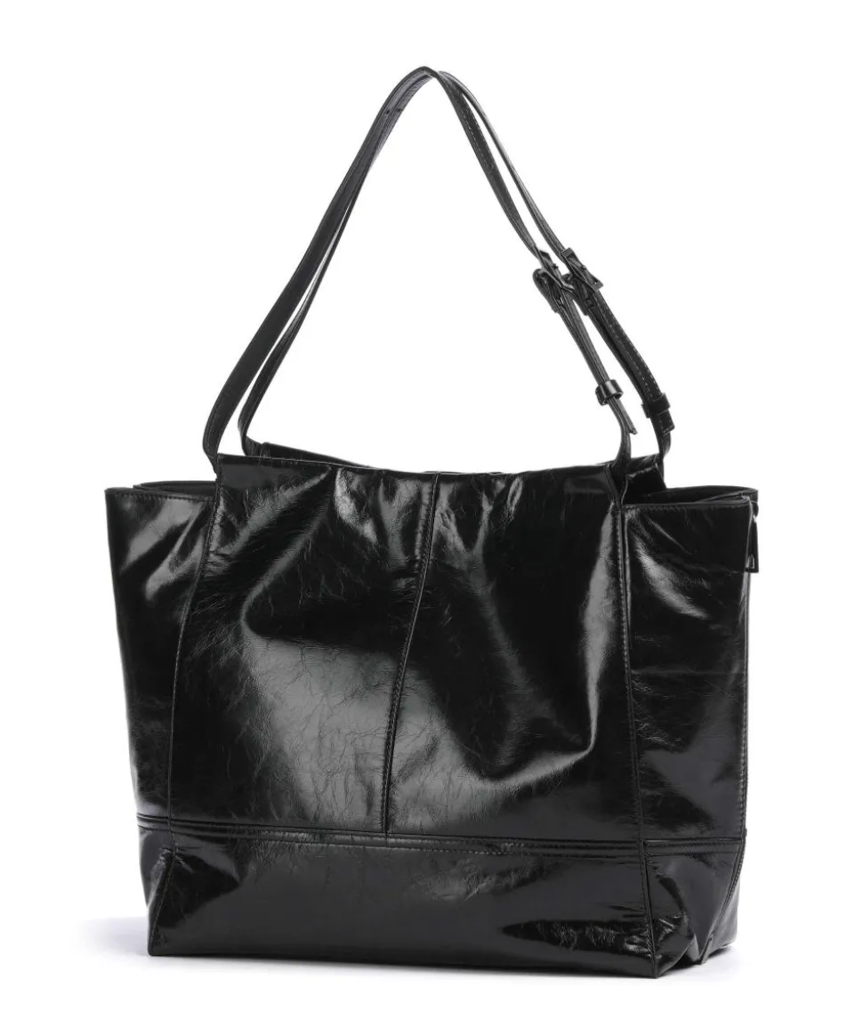 Lou 2 Paper Touch L Shopper Leder schwarz