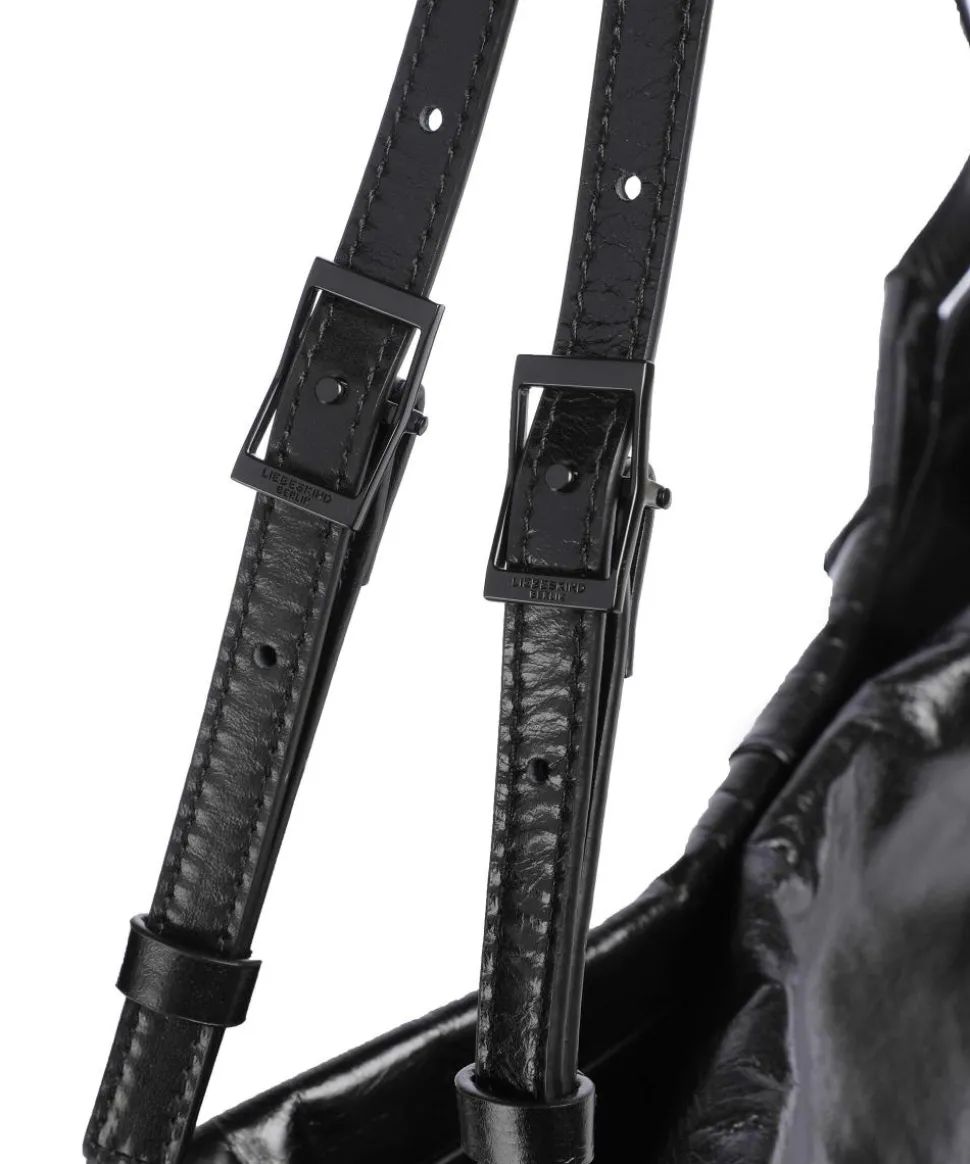 Lou 2 Paper Touch L Shopper Leder schwarz