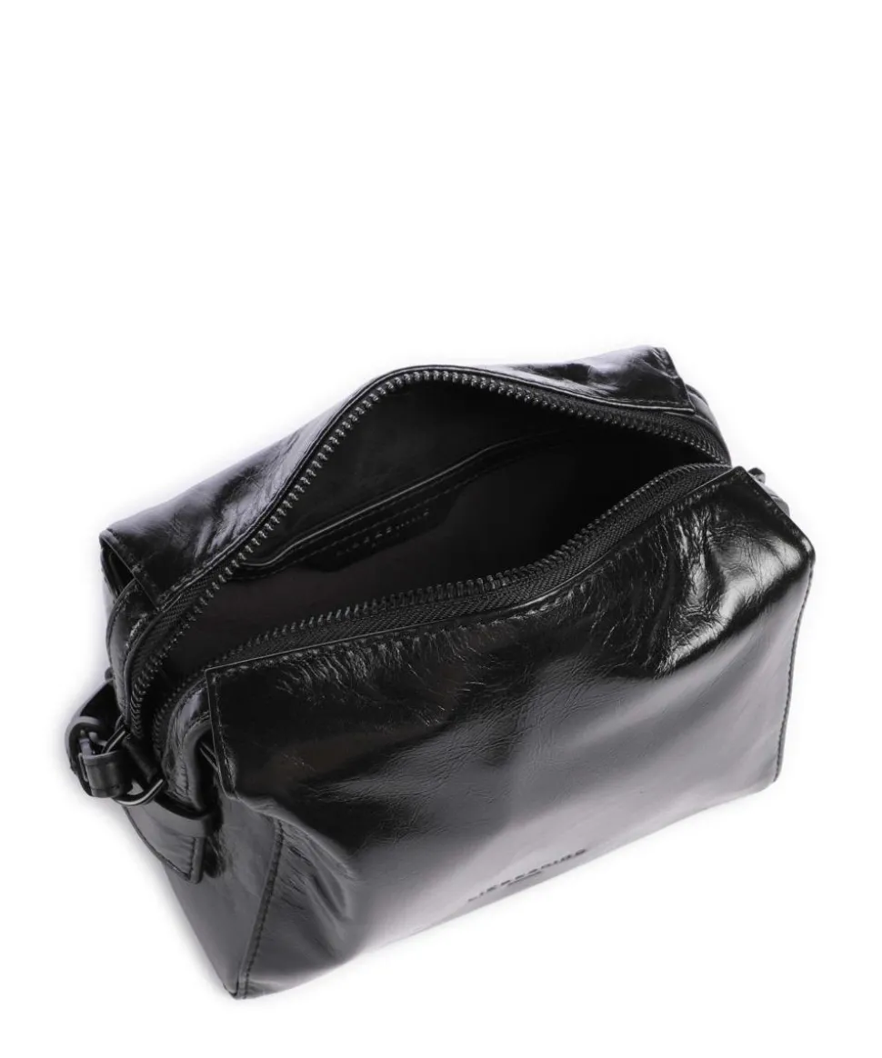 Lou 2 Paper Touch S Umhängetasche Rindsleder schwarz