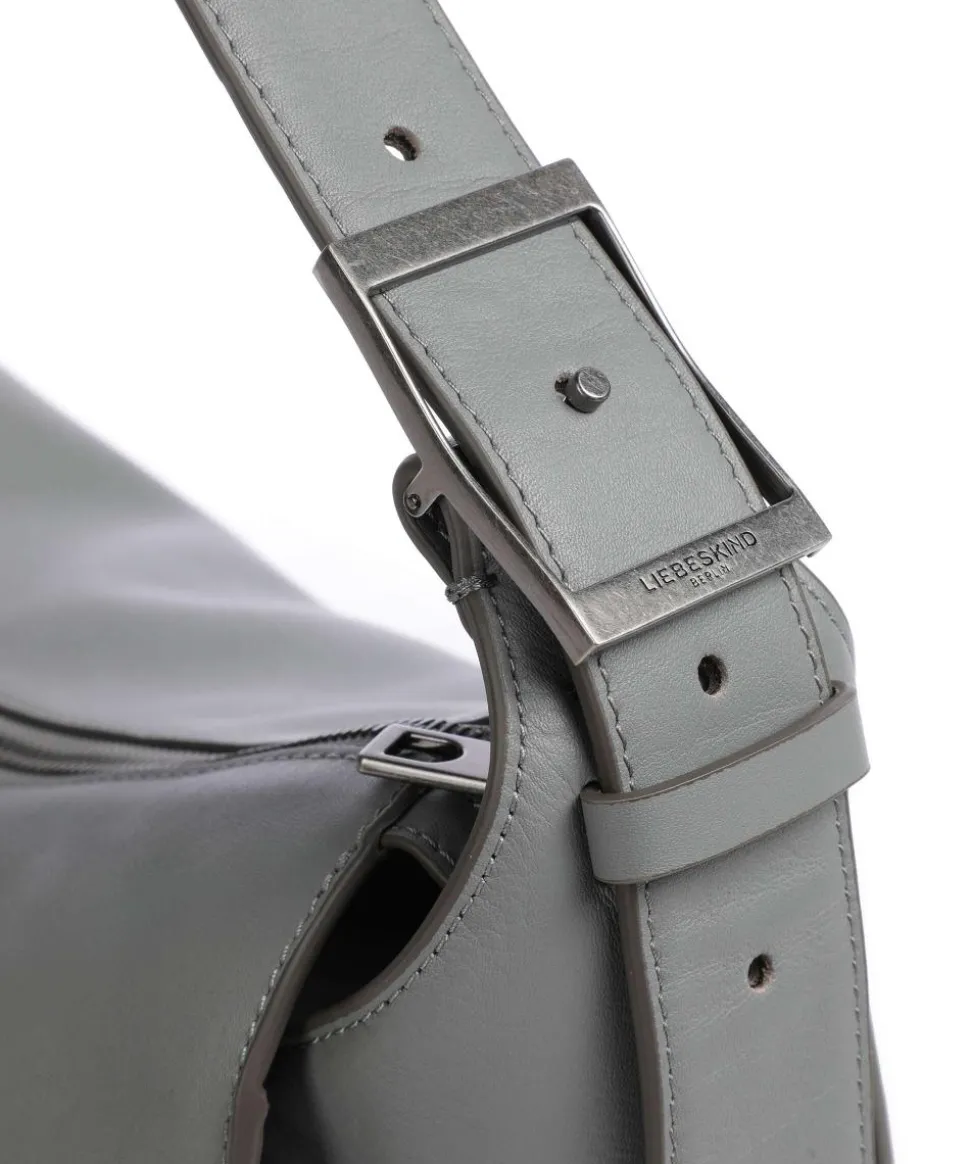 Lou Calf Optic M Beuteltasche fein genarbtes Kalbsleder grau