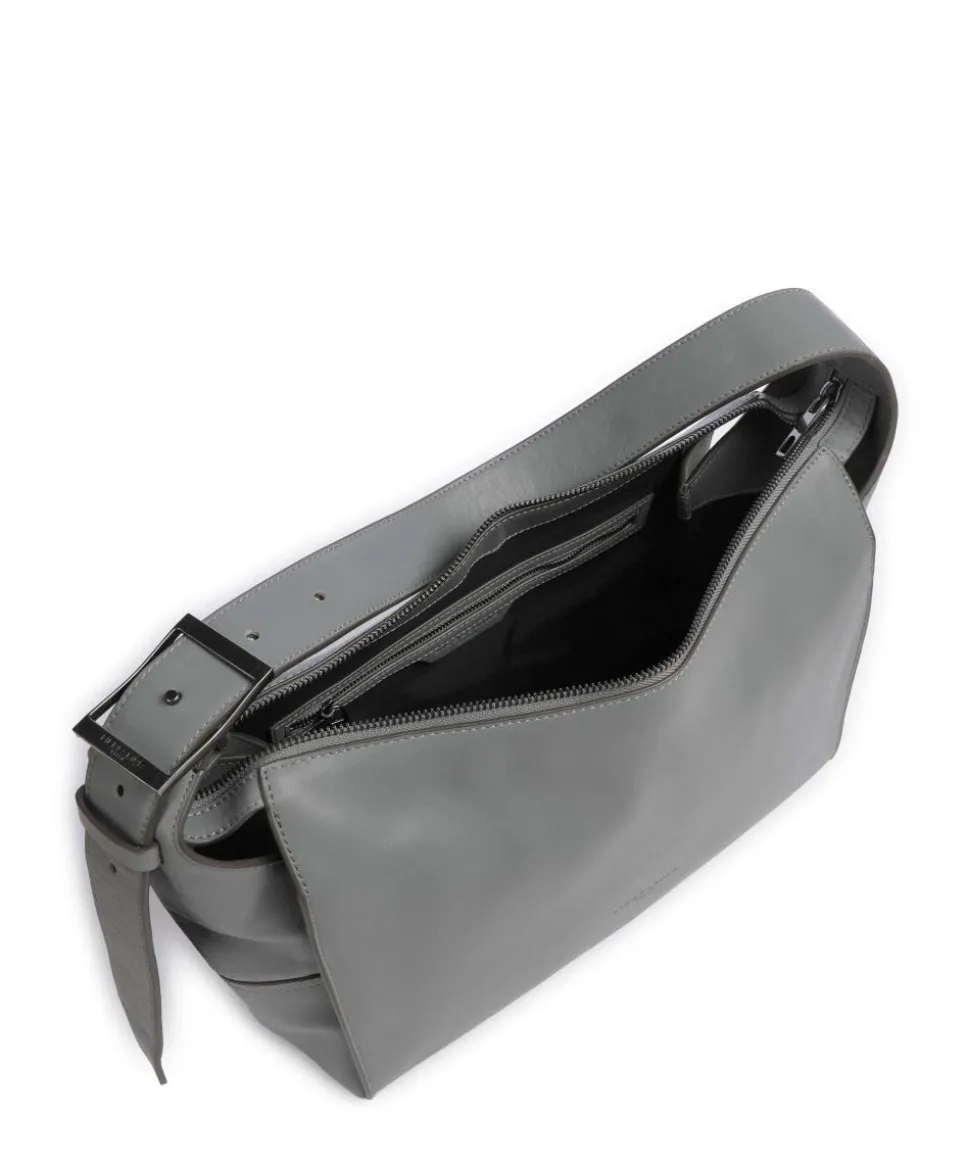 Lou Calf Optic M Beuteltasche fein genarbtes Kalbsleder grau