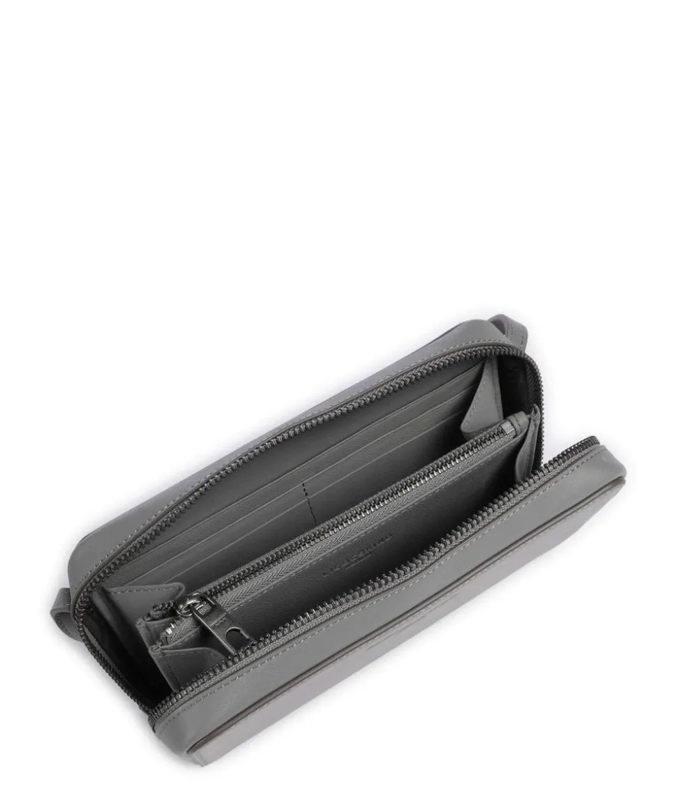 Lou Calf Optic XS Geldbörse Nappaleder grau