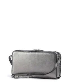 Lou Silverstone XS Umhängetasche Rindsleder silber