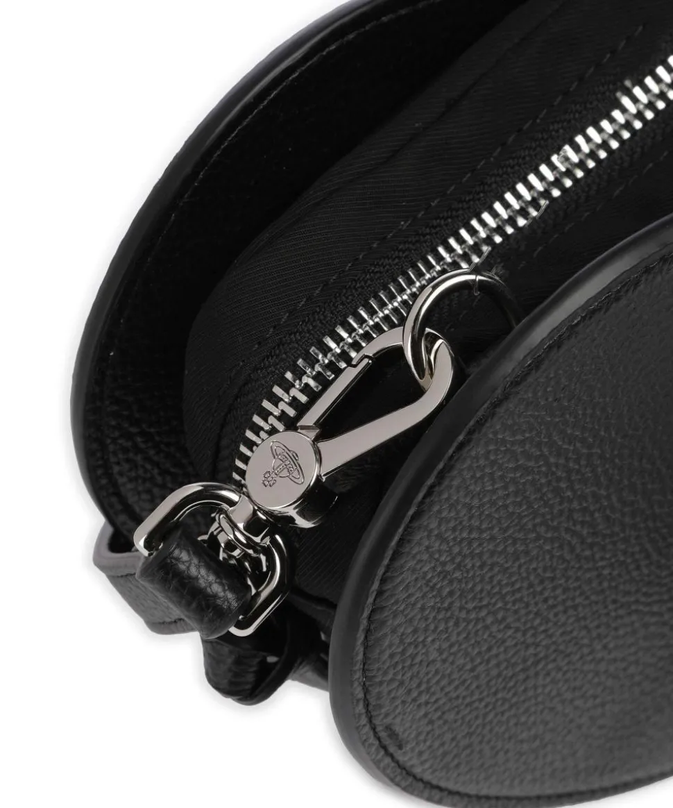 Louise Heart Grain Umhängetasche Lederimitat schwarz