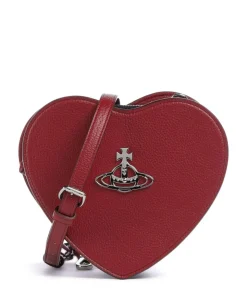 Louise Heart Grain Umhängetasche Lederimitat rot