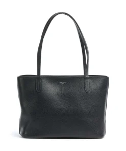 Louise Shopper genarbtes Leder schwarz