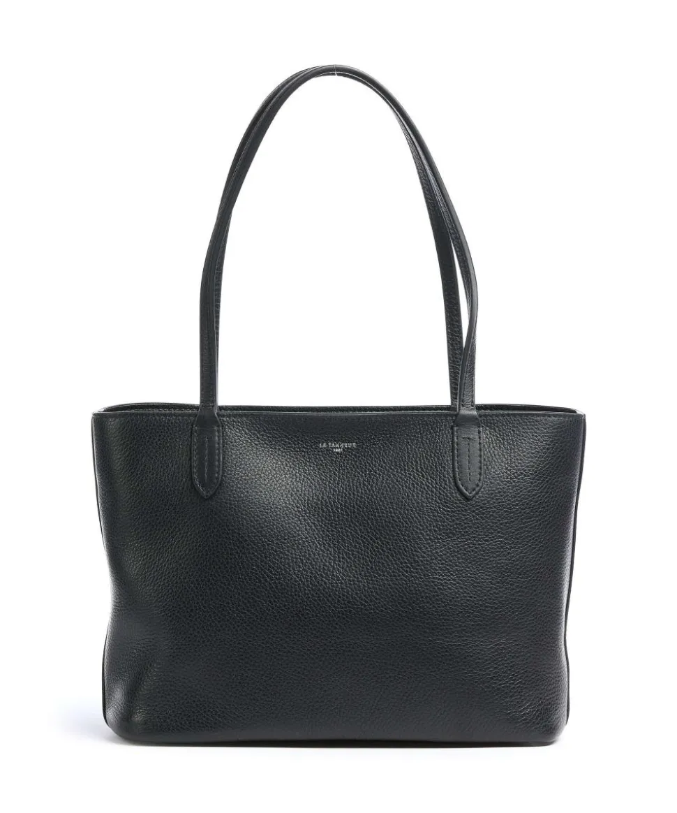 Louise Shopper genarbtes Leder schwarz