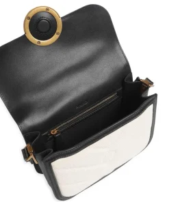 Love Box Mini Umhängetasche Canvas beige/schwarz