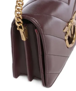 Love Click Classic Umhängetasche Schafsleder wein