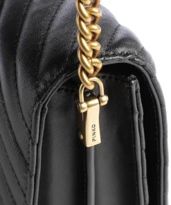 Love Click Classic Umhängetasche Schafsleder schwarz