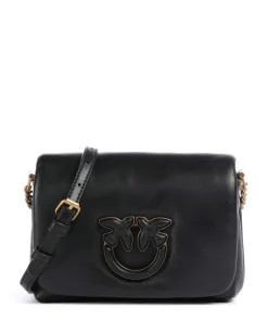 Love Click Puff Baby Umhängetasche Schafsleder schwarz