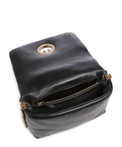 Love Click Puff Classic Umhängetasche Schafsleder schwarz