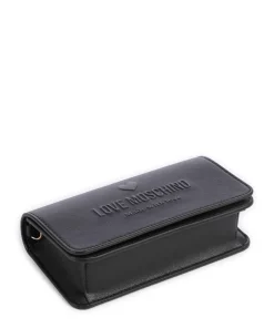 Love Embossed Umhängetasche Lederimitat schwarz