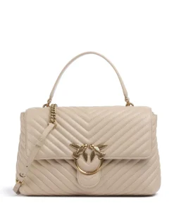 Love Lady Puff Big Handtasche Schafsleder nude