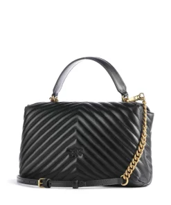 Love Lady Puff Classic Handtasche Schafsleder schwarz