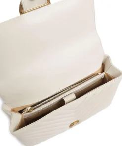 Love Lady Puff Classic Handtasche Schafsleder elfenbein