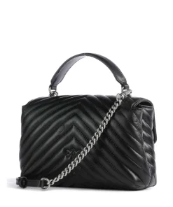 Love Lady Puff Mini Handtasche Schafsleder schwarz