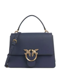 Love One Classic Handtasche genarbtes Leder dunkelblau