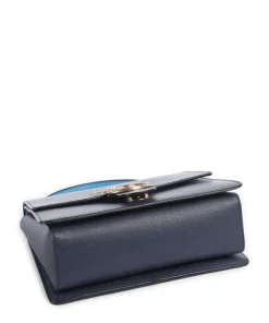 Love One Classic Handtasche genarbtes Leder dunkelblau