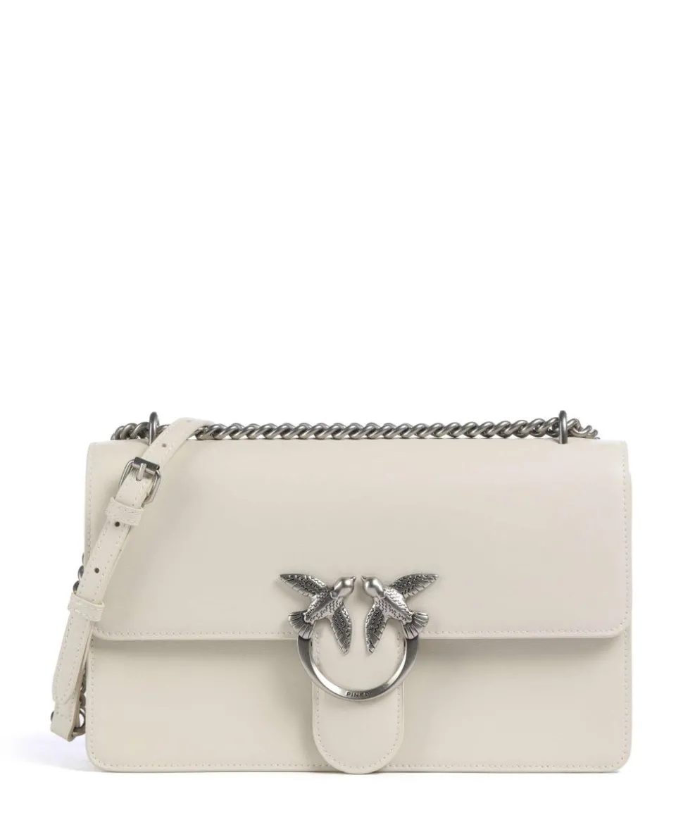 Love One Classic Schultertasche fein genarbtes Rindsleder elfenbein