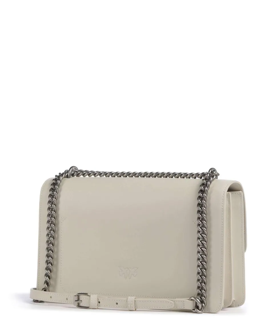 Love One Classic Schultertasche fein genarbtes Rindsleder elfenbein