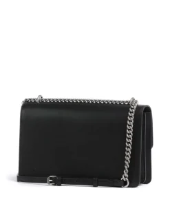 Love One Classic Schultertasche fein genarbtes Rindsleder schwarz