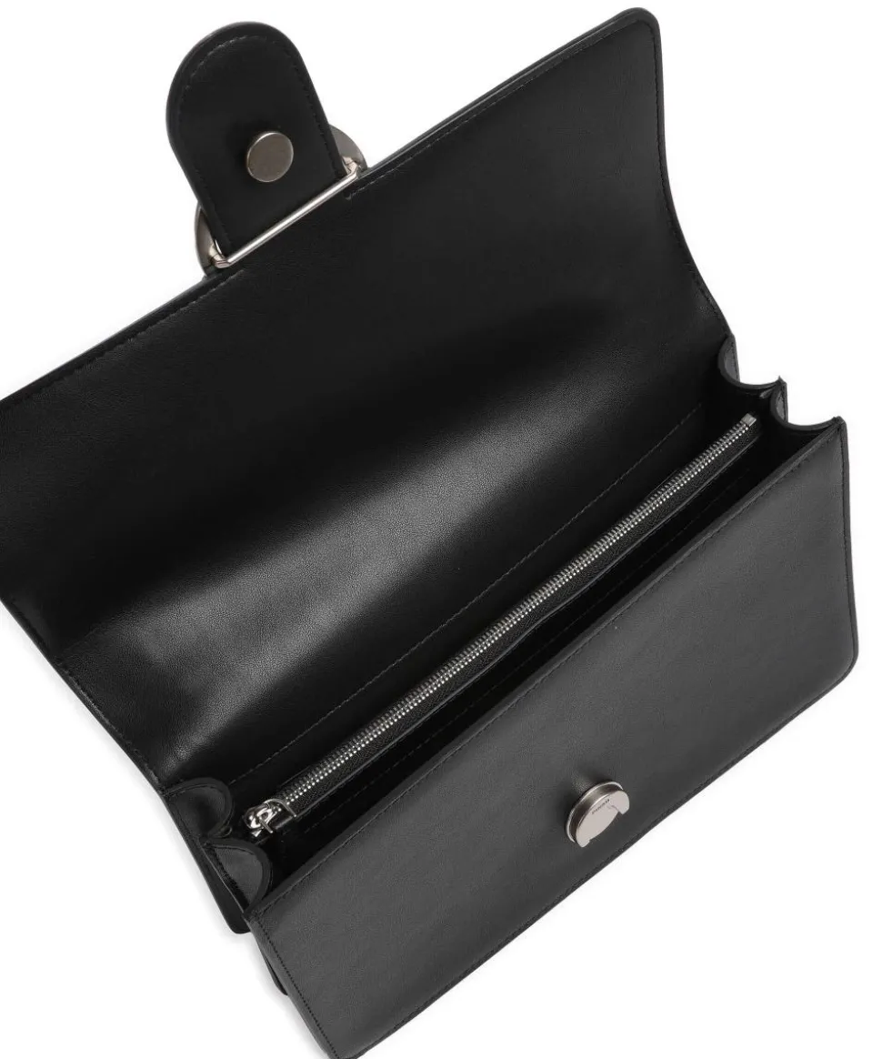 Love One Classic Schultertasche fein genarbtes Rindsleder schwarz