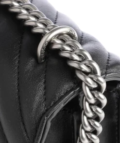 Love One Classic Schultertasche Schafsleder schwarz