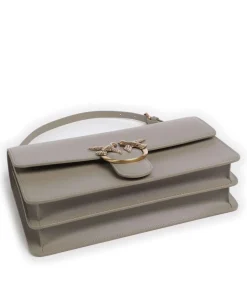 Love One Classic Schultertasche fein genarbtes Rindsleder taupe