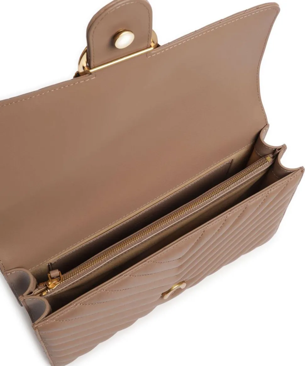 Love One Classic Schultertasche Schafsleder hellbraun