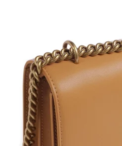 Love One Classic Schultertasche fein genarbtes Rindsleder hellbraun