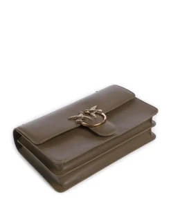 Love One Classic Schultertasche fein genarbtes Rindsleder olivgrün