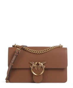 Love One Classic Schultertasche fein genarbtes Rindsleder braun