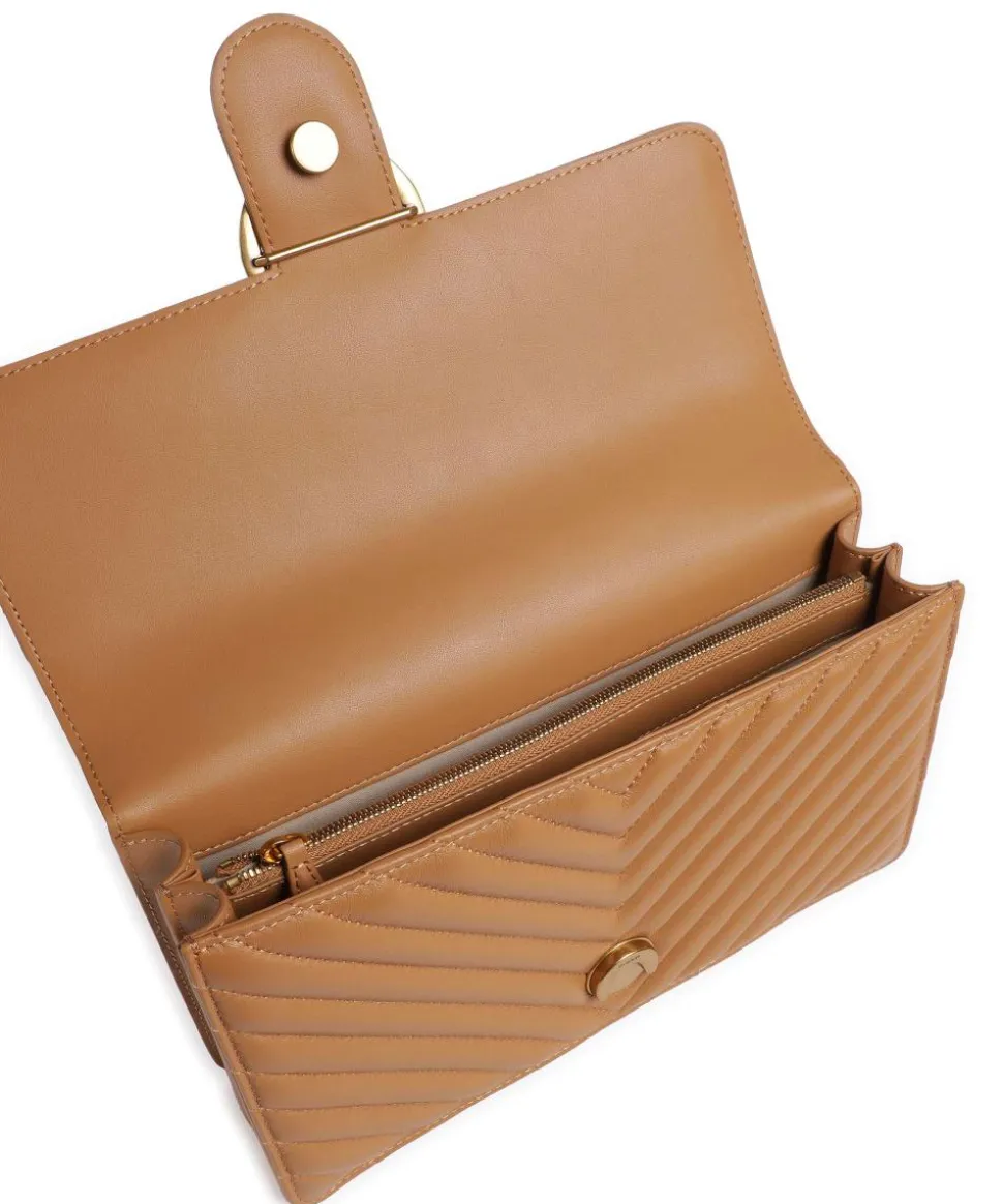 Love One Classic Schultertasche Schafsleder hellbraun