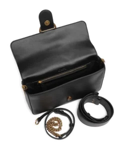 Love One Classic Slouchy Schultertasche fein genarbtes Rindsleder schwarz