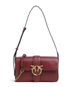 Love One Classic Slouchy Schultertasche fein genarbtes Rindsleder wein