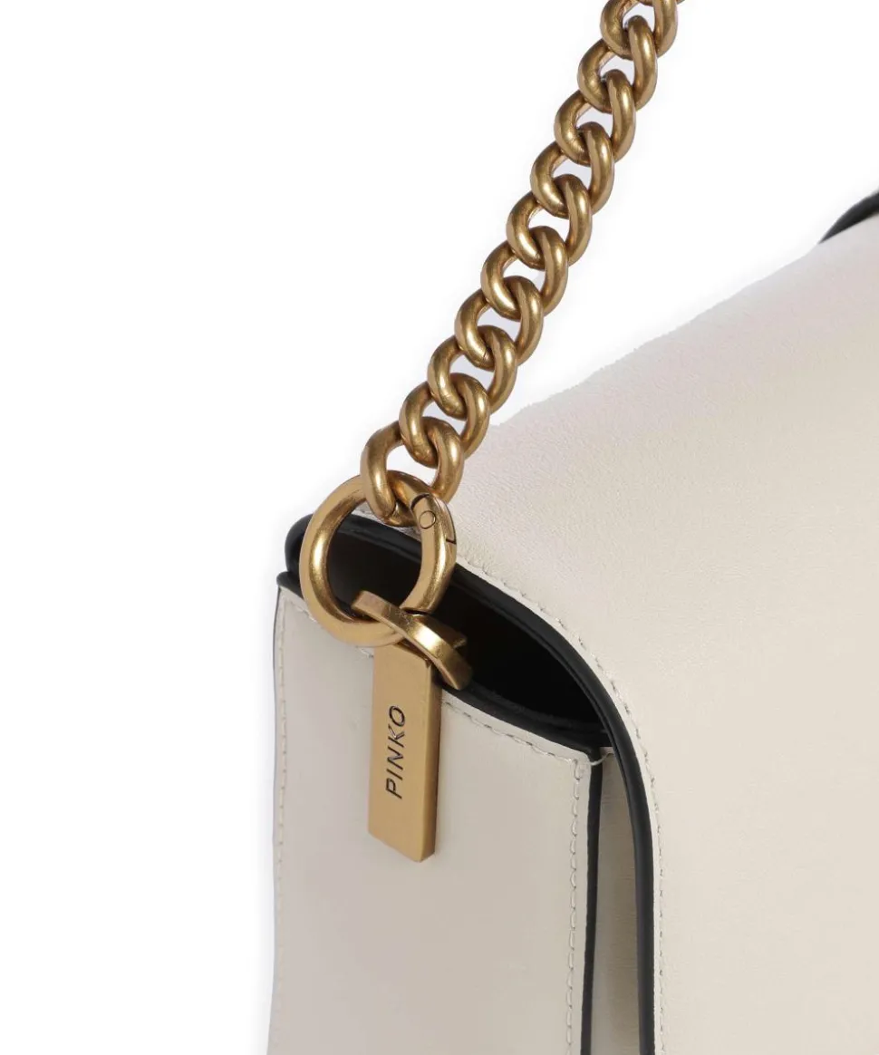 Love One Classic Slouchy Schultertasche fein genarbtes Rindsleder elfenbein