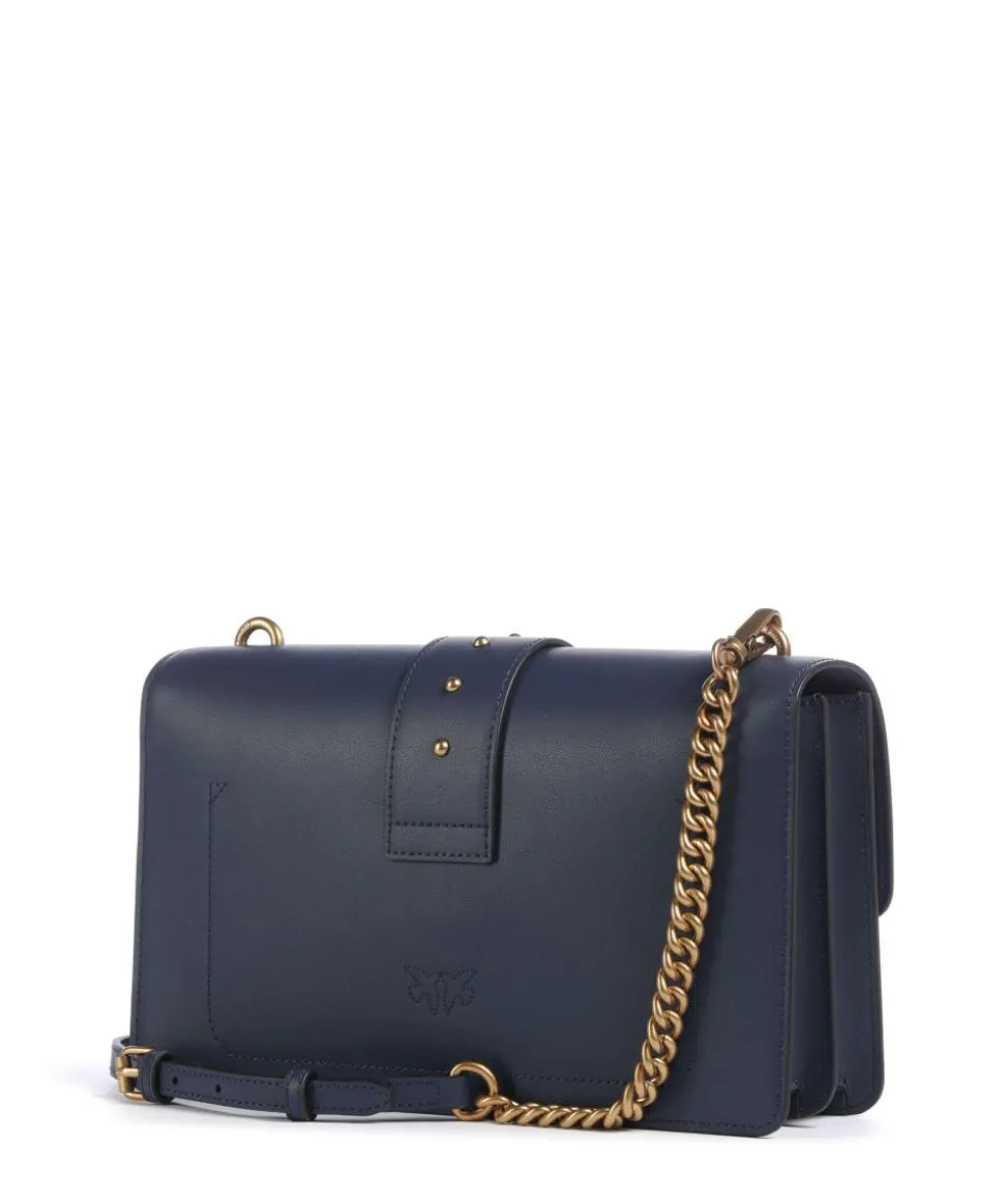 Love One Classic Umhängetasche fein genarbtes Kalbsleder dunkelblau