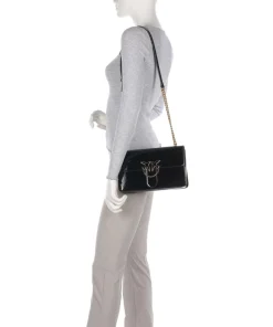 Love One Classic Umhängetasche Lederimitat schwarz