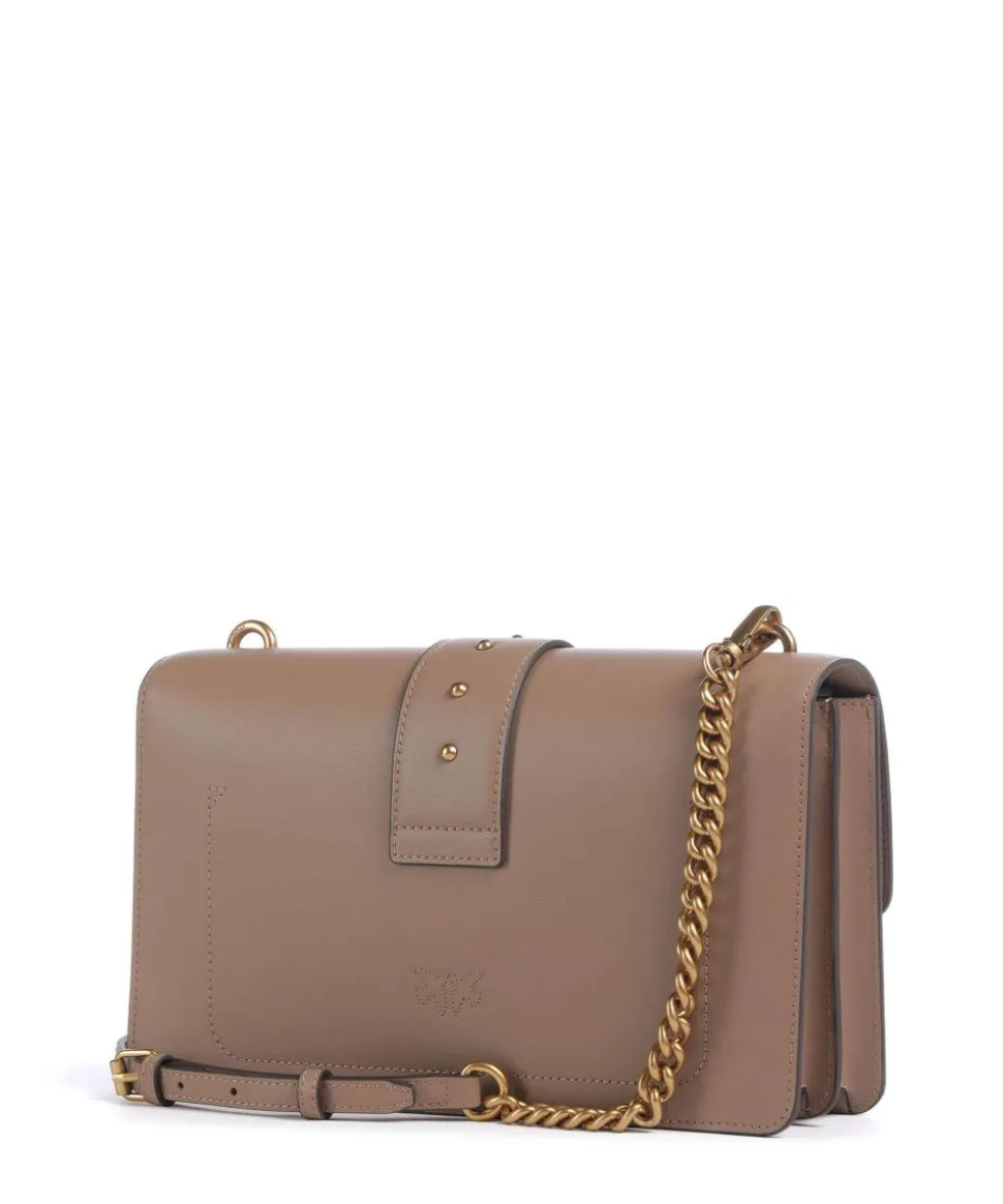 Love One Classic Umhängetasche fein genarbtes Kalbsleder taupe