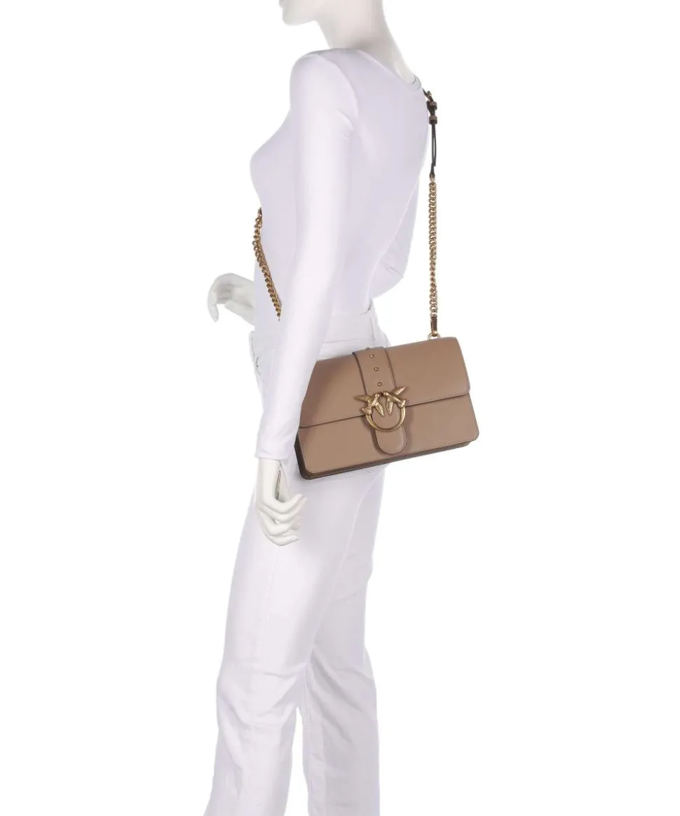 Love One Classic Umhängetasche fein genarbtes Kalbsleder taupe