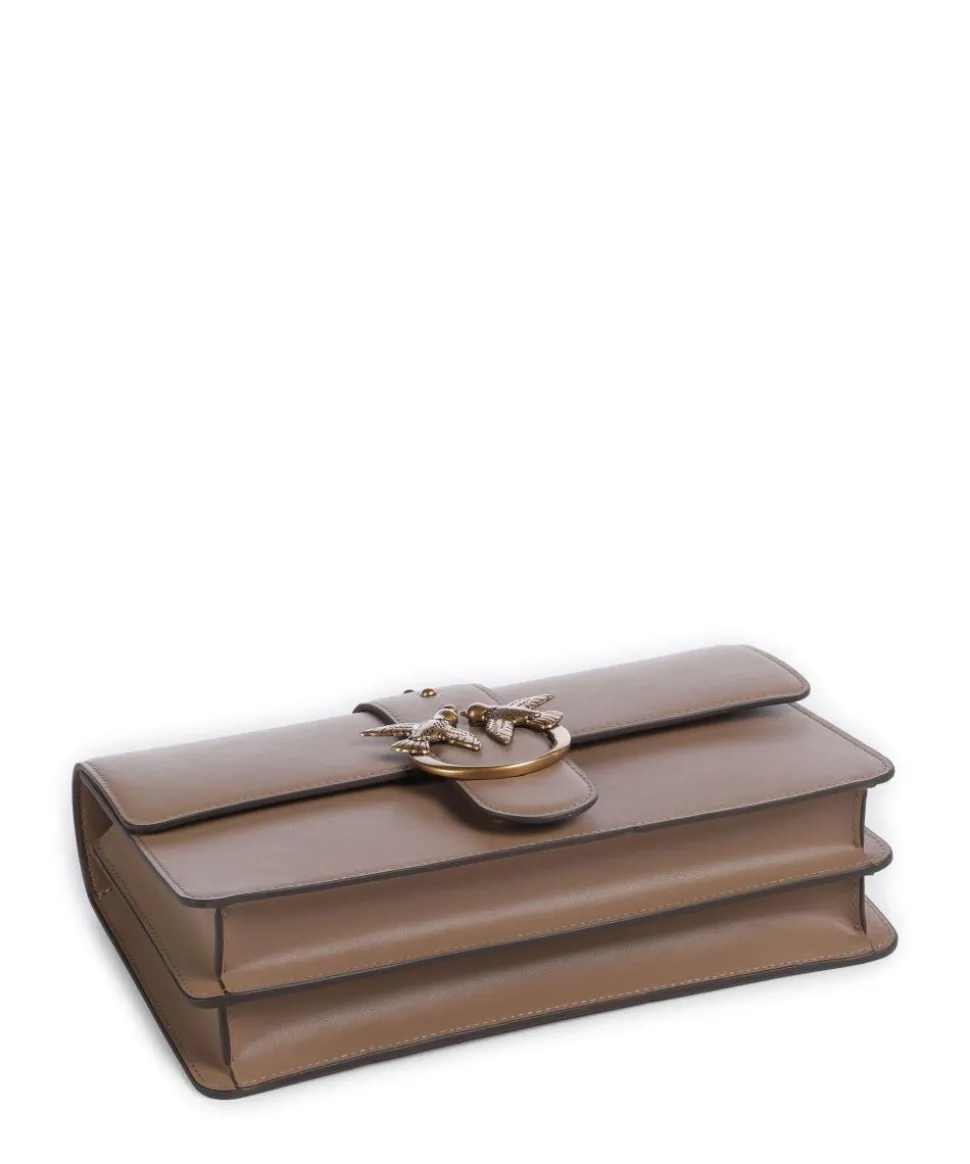 Love One Classic Umhängetasche fein genarbtes Kalbsleder taupe