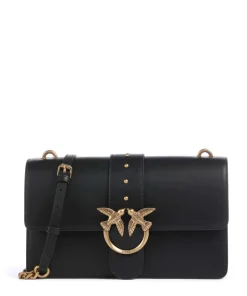 Love One Classic Umhängetasche fein genarbtes Kalbsleder schwarz