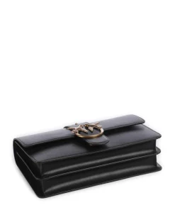 Love One Classic Umhängetasche fein genarbtes Kalbsleder schwarz